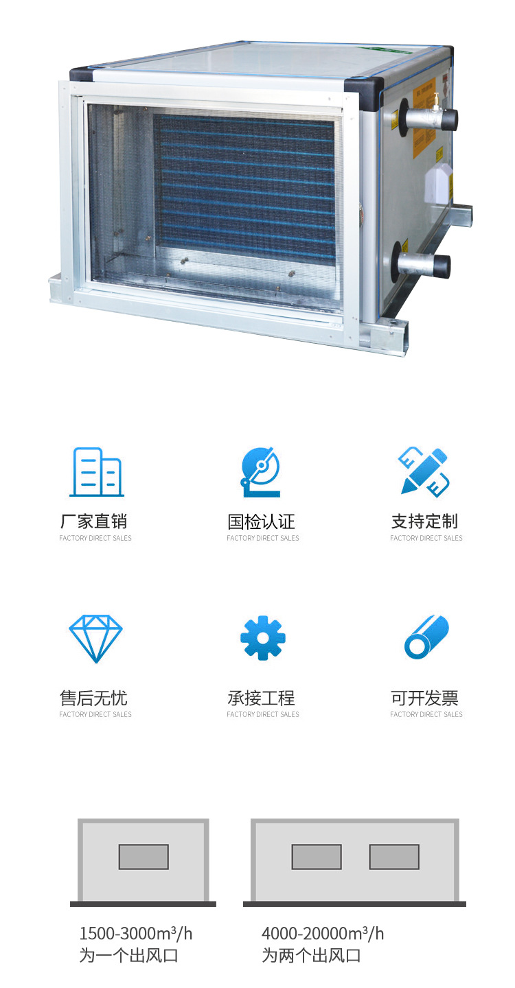 吊顶式空调机l?新风处理机组